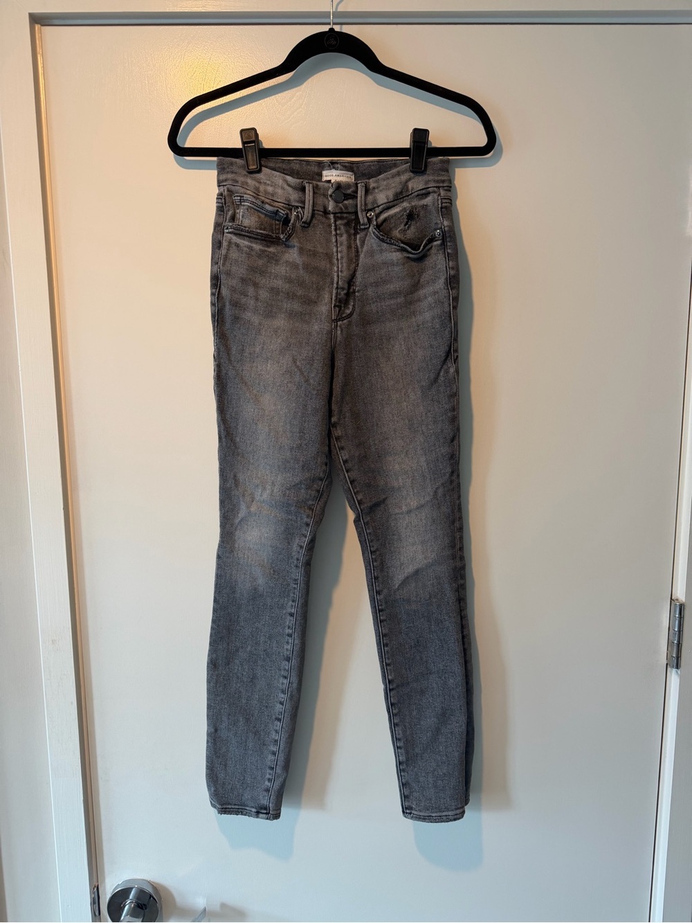 Good American High-Rise Washed Gray - Good Legs Jeans